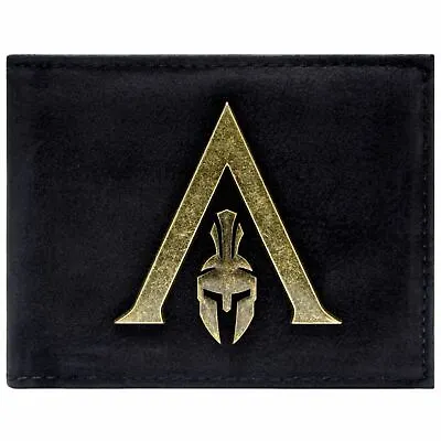 £19.99 • Buy New Official Assassins Creed Odyssey Sparta Logo Black Id & Card Bi-fold Wallet