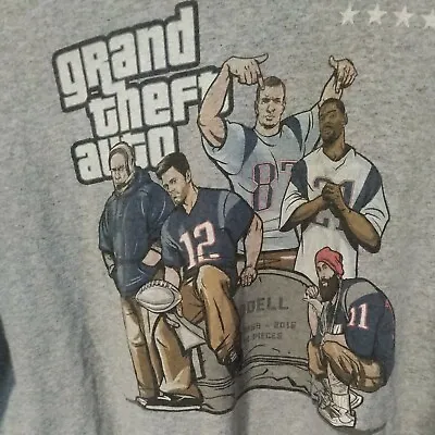 $91.47 • Buy Grand Theft Auto NFL Super Bowl New England Patriots T Shirt Size XL Rare 2016