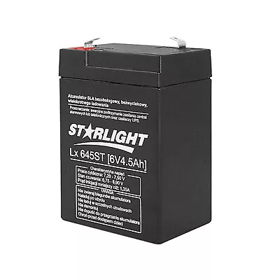 £11.29 • Buy 6V 4.5Ah Gel Battery Rechargeable Lead Acid AGM Maintenance Free Leakproof UK HQ