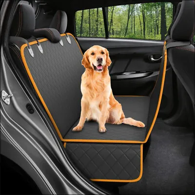 Pet Car Seat Cover Dog Safety Protector Mat Rear Back Seat Hammock Cushion UK • £14.59