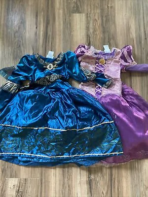 Disney Parks Dress Lot Authentic Tangled Rapunzel And Brave Merida S 5/6 • $50