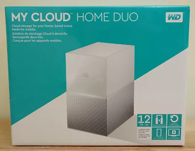 My Cloud Western Digital Home DUO Cloud Storage Personal Hard Drive 12TB Sealed • $340