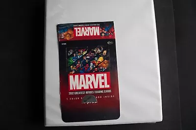 2012 Marvel Greatest Heroes 81 Card Base Set / 18 Villians / 6 Icons Shadow Box • $2.25