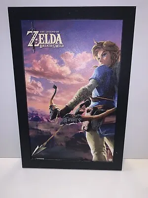 Zelda Breath Of The Wild Pyramid American Art Poster With Frame 19in X 13in J2 • £48.21