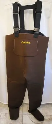 Cabela's Men's Wader Size LS Brown Chest Neoprene Footed Waterproof Fly Fishing • $49.95