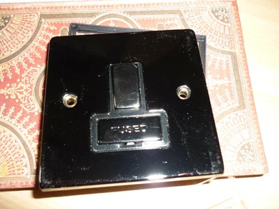 £3.50 • Buy CLICK Deco Victorian Black Nickel  Fused Switched Spur Connection Unit New Boxed