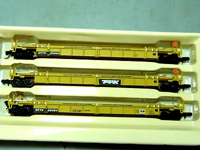N Scale Walthers 3-pak TTX Double Stack Container Cars & Containers • $69.99