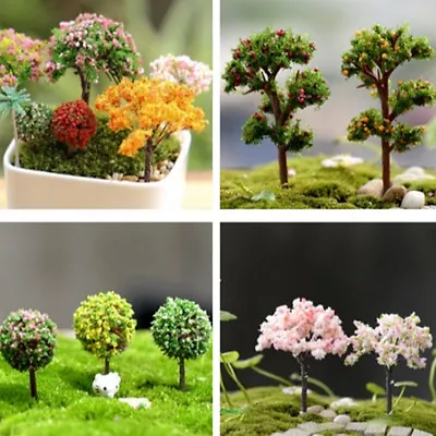 Trees For Miniature Fairy Garden Ornament Dollhouse Plant Pot Figurine Craft DIY • £2.99