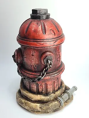 $13.49 • Buy Vintage Fire Hydrant Red Coin Bank Poly Resin Firefighter Hydrant W/Hose 6 1/2 H