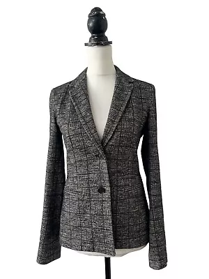 Marc O'Polo Jacket Size 34 XS Blazer Woman’s Check Multi Smart Wool Blend • £27.95