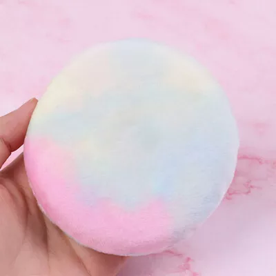 Round 10.5CM Cosmetic Villus Soft Colors Plush Pwder Puff Sponge Makeup Tool • $1.91