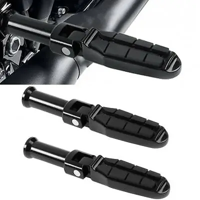 Black Rear Passenger Foot Pegs Fit For Harley Softail Standard Low Rider 2018-23 • $62.99