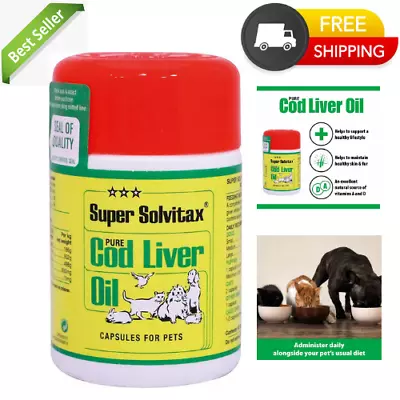 Super Solvitax Pure Cod Liver Oil Capsules 90 Tablets* • £6.79