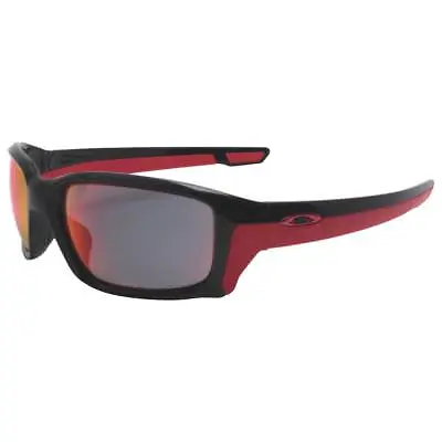 Oakley OO 9331-08 Polarized Straightlink Black Red Torch Iridium Mens Sunglasses • $164.99
