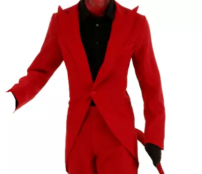 $25.99 • Buy Adult Red Devil Demon Satan Costume Jacket SIZE L (with Defect)