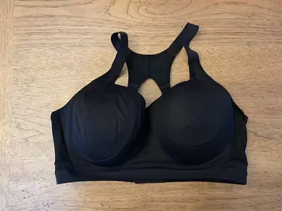 Victoria's Secret Sport Black Logo 34DDD Incredible Plunge High Impact Sport Bra • $29.99