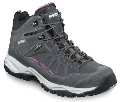 Meindl Nebraska Lady Mid Hiking Boots Anthracite Berry  (3423-31) • £264.99