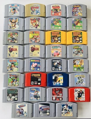 $24.97 • Buy U PICK - Nintendo N64 Game Cartridges Pokemon Super Mario Party Kirby Zelda 007