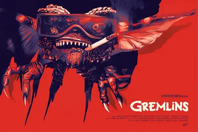 Gremlins By Malone 36x24 Movie Art Poster Mondo X/85 • $159.99