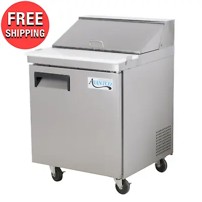 Commercial Kitchen 27  1 Door Stainless Steel Refrigerated Sandwich Prep Table • $1199.12