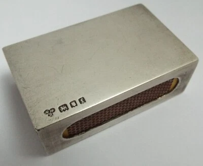 £51 • Buy Lovely Quality Antique 1921 Sterling Silver Harrods Ltd Match Box Holder Cover