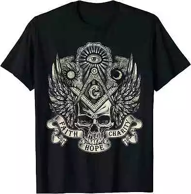 SALE! Masonic Skull Father's Day Great Gift Idea Premium Cool T-Shirt S-5XL • $19.99