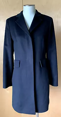 MAX MARA STUDIO Women's Black Cashmere Blend Coat US 8 EUC! • $149.99