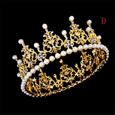 £3.37 • Buy Bridal Princess Rhinestone Pearl Crystal Hair Tiara Wedding Crowns  Y3 ❤XH