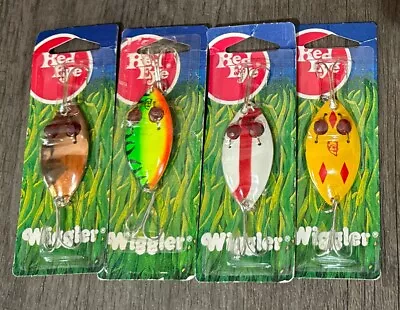 Lot Of 4 Eppeninger Red Eye Wiggler Spoons 1/2 Oz Fishing Lures NOS USA • $19.99