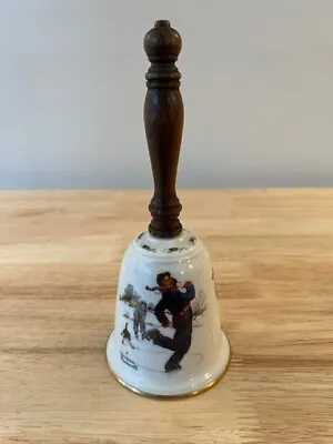 Norman Rockwell Holiday Bell Gorham Fine China Gay Blades 1978 • $10