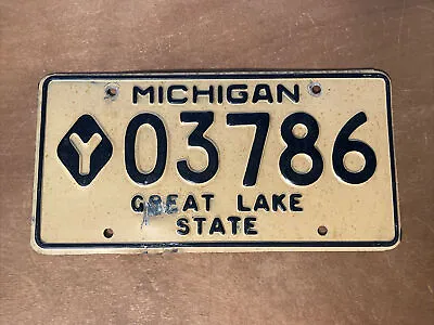 1970s Michigan License Plate Municipal # 03786 • $14.99