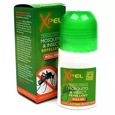 Xpel Anti Mosquito Roll On Insect Repellent 75ml Long Lasting Kids Protection • £4.69