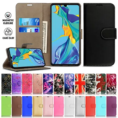 £3.99 • Buy For Huawei P30 Lite Pro P20 Mate 20 P Smart Leather Wallet Flip Phone Case Cover