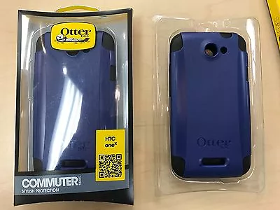 OtterBox HTC ONE X Commuter Case Blue Black Cover Hard Gel Shell OEM New • $6.95