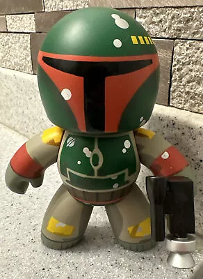 Hasbro Mighty Muggs Star Wars Boba Fett  Vinyl 2008 6  W/ Han Solo Gun • $12.75