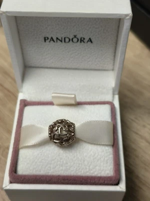 £4.20 • Buy Genuine Pandora Rose Gold Moments Hearts All Over Charm