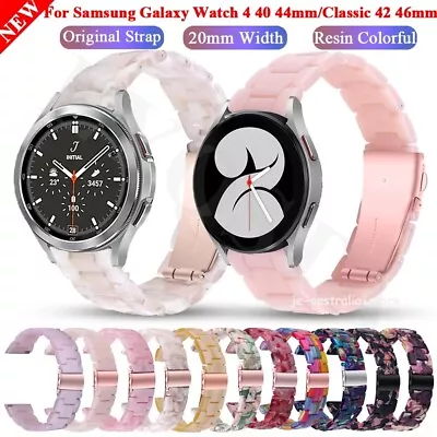 New Resin Watch Band Strap Wristband For Samsung Galaxy Watch4 40/44mm & Classic • $16.99
