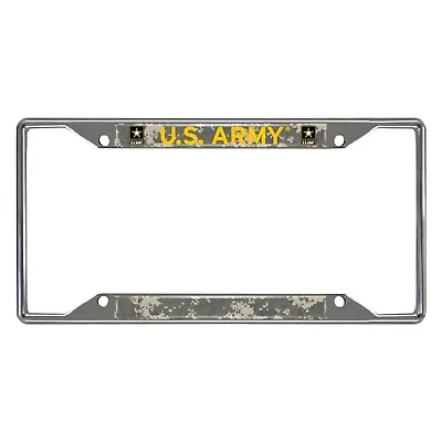 Fanmats Military U.S. Army Chrome Metal License Plate Frame  • $13.99