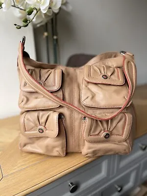 Butterfly By Matthew Williamson Debenhams Camel Leather Hobo Bag Handbag • £22