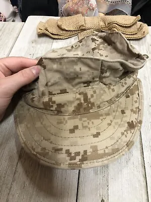 USMC Marine Corps Marpat Desert Garrison Cover Size Small  • $4.50