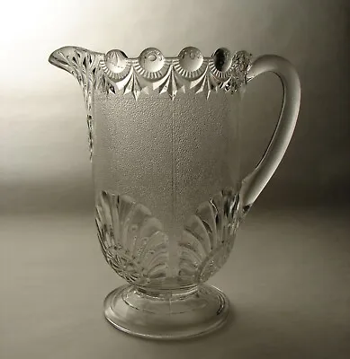 $55 • Buy EAPG Westmoreland Specialty Co Victor Shell And Jewel Patern Glass Pitcher 1896