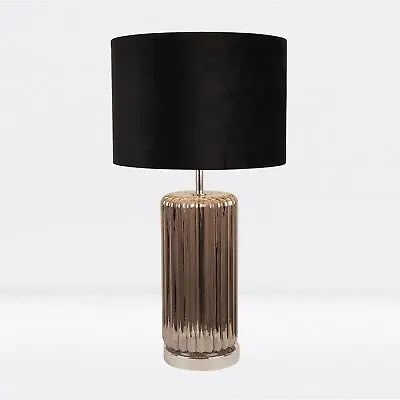 £41.19 • Buy Fluted Glass Design Table Lamps Or Bedside Lights