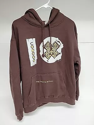 2008 Voodoo Festival Hoodie Sweatshirt Mens L Brown New Orleans Music Band  • $39