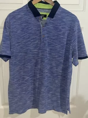 Visconti Black Short Sleeve Polo XL Blue • $18.50