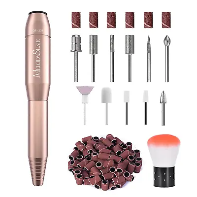 Professional Nail Drill Set - Electric Manicure Pedicure Tool With Bits & Bands • $24.45