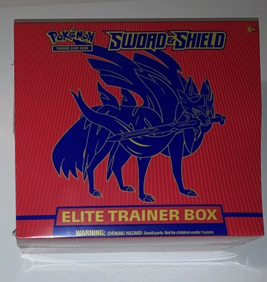 $59.99 • Buy Pokémon TCG Sword And Shield Zacian Elite Trainer Box New Sealed
