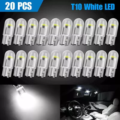 20x T10 COB LED License Plate Interior Light Bulbs 6000K White 168 2825 194 W5W • $5.99
