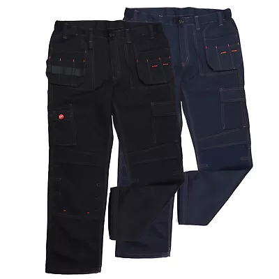 MENS Work CARGO TROUSER HOLSTER WORKWEAR WITH KNEE PAD POCKETS Cargo Trousers UK • £14.10