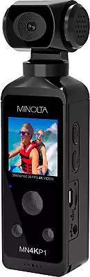 Minolta - MN4KP1 4K Video 16.0-Megapixel Waterproof Camcorder Bundle - Black • $99.99