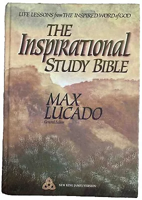 The Inspirational Study Bible Max Lucado 1995 Hardcover NKJV Thomas Nelson • $18.98